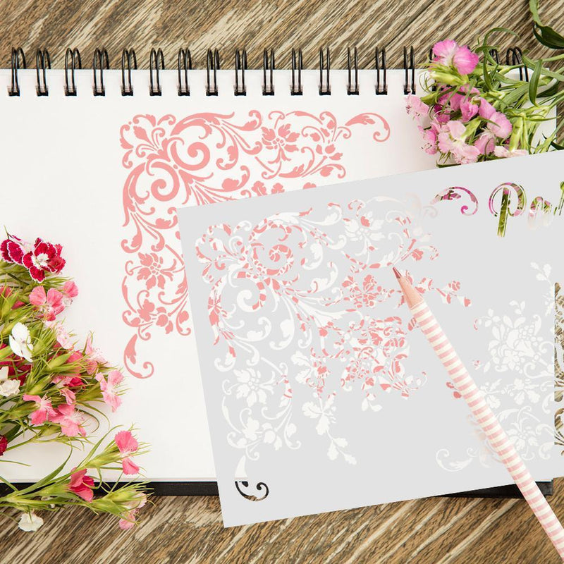 21x30cm DIY Craft Stencil Album Decor Cake Cookie Flower Spraying Die Card