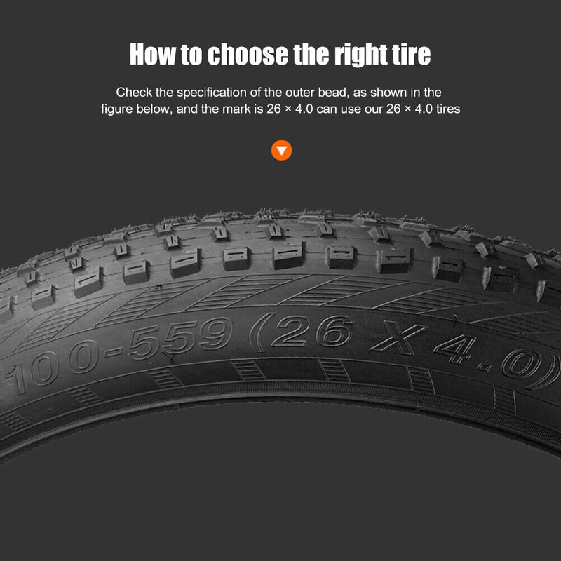 CST Bicycle Tyre Beach Bike Tire 26x4.0 Snow Bike Widened Bike Anti Brief Tires