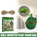 Plant Grow Bag 2 Pack Wall Hanging Felt Garden Planter Container (Grey 1) Newly