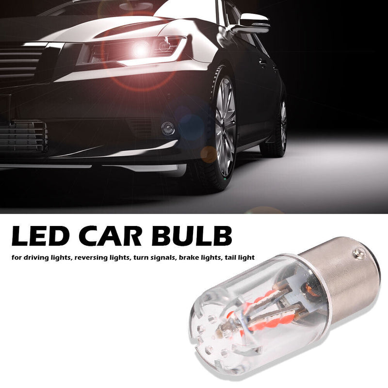 LED Car Bulb 1157 BAY15D 3030 Turn Signal Brake Reverse Light Bulb (Red)