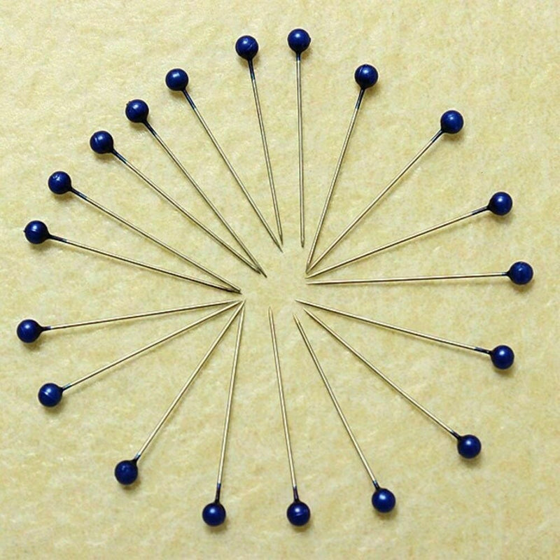100X Round Head Dressmaking Sewing Straight Pins Mixed Color. Y0J3 Q8P6
