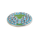 Iron+ABS Golf Ball Marker Outdoor Golf Marker Ball Position Parts for Cap Vis