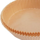 30x Air Fryer Paper Liner Non Stick Steaming Wood Pulp Paper Mats (Beige)