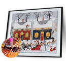 5D DIY Diamond Painting Street Full Drill Rhinestone Mosaic Art Picture for Home