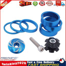 CANSUCC Mountain Bicycle Headset Washer Front Fork Stem Spacers Set (Blue) Newly