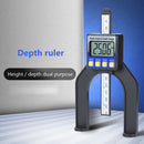 0-80mm 0.01mm Digital Depth Gauge LCD Height Gauges Calipers Tool (Blue) Newly