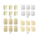 6pcs Flameless Tea Light Candles Battery Operated Flickering Tealights (B)