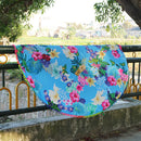 Summer Beach Towels Retro Floral Printed Blanket Yoga Mat Tippet