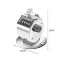 4 Digit Number Manual Mini Tally Counter Mechanical Clicker (Metal Base) Newly
