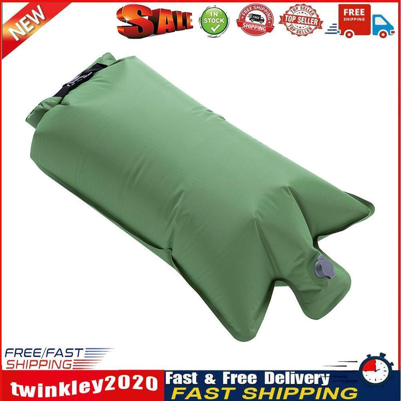 Outdoor Inflatable Mattress Bag Ultralight Camping Air Pouch (Army Green) Newly