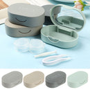 Travel Lovely Mini Square Contact Lens Case with Mirror Contact Lenses Box