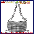 Women Rhinestones Shoulder Bag Diamond Elegant Cylinder Chain Messenger Handbag