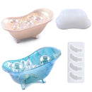 DIY Bathtub Molds Epoxy Casting Craft Storage Box Tray Mould for Storage Je