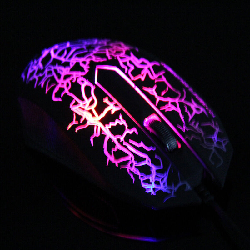 2400DPI 3 Button LED USB Cable Computer Mouse Professional Ultra Precise Gaming,