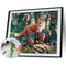 Oil Paint by Numbers Kit Animal Family DIY Picture Drawing Artwork Craft Gifts