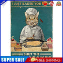 Retro Cat Metal Plate Poster Painting Bar Pub Decor Tin Plaques Wall Signs