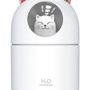 Air Humidifier Cute Cat Small Aroma Diffuser with Night Light Home Cool Mist