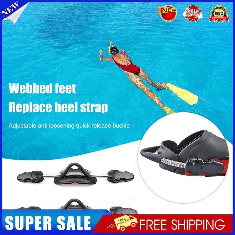 #A Adjustable Fin Buckle Anti-loosening Spring Laces Anti-slip for Fins Accessor