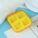 4 Grids Mini Portable Pill Box Tablets Case Medicine Box Container (Orange)