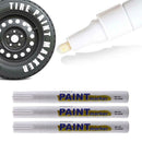 3X White Paint Pen Marker Waterproof Permanent Car Lettering Tire Letters F3A3
