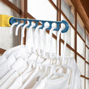 Punch Free 8 Holes Clothes Hanger Window Frame Drying Rack Balcony Laundry