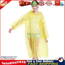 Emergency Rain Poncho Waterproof Coat Cape Disposable for Camping (Yellow) Newly
