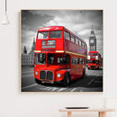 Round Drill Diamond Painting Double-Decker Bus Diamond Embroidery for Wall Gift