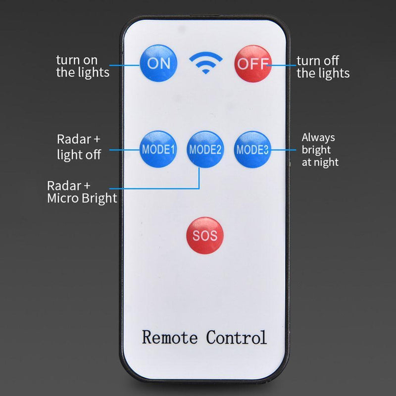 4pcs Solar Light Motion Sensor 3 Modes 106LED+Remote Control