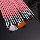 15PCS Design Painting Pen Nail Art Brush Set for Salon Manicure DIY Tools