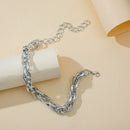 Punk Choker Metal Thick Chain Unisex Hip Hop Necklace Necklace Statement Jewelry