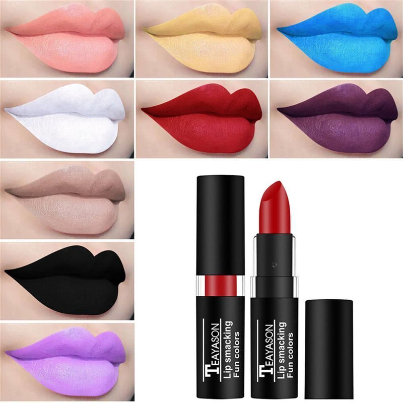 Waterproof Long Lasting Nude Pigment Lip Balm Velvet Matte Lipstick Halloween