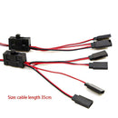 RC oil truck On/off Controller 4-way LED Light Y-line Splitter Split Cable