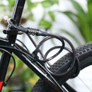 Cycling Security 4-Digit Combination Password Bike Chain Lock Bicycle Cables E3J