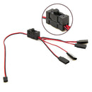 4 Way LED Light ON/OFF Switch Y-Cable Wire for TRX-4 SCX10 1/10 RC Crawler
