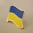 3pcs Ukraine Ukrainian Diplomat Brooch Country Flag Lapel Pin Badge PEACE