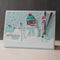 Decorative Drawing Paper Embossing Falling Snow Stencil Template Scrapbooking