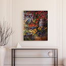 Yard Corner Oil Paint By Numbers DIY Acrylic Painting on Canvas Wall Art Pict