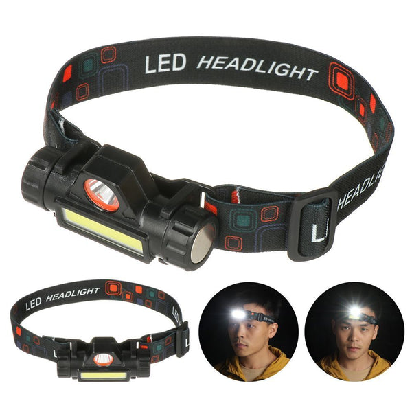 Dimming 2500lm Usb Rechargeable Headlight Working Light Head Lamp Headlamp