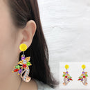 Mosaic Diamond Earrings DIY Painting Kit Drill Ear Dangles Jewelry (EH02) Newly