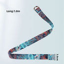Stretch Pilates Colored Printed Yoga Strap Fitness Exercise D-Ring Belts