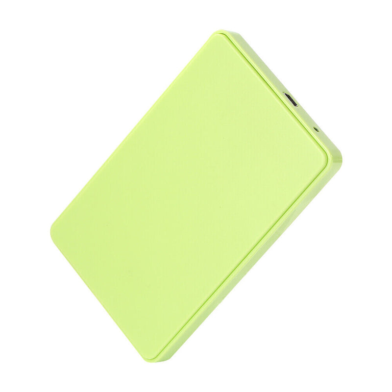 2.5 inch USB2.0 SATA HDD Hard Disk Drive External Portable SSD Case (Green)
