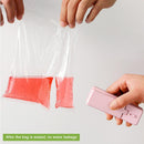 Mini Heat Bag Vacuum Heat Sealer for Plastic Bag Storage Food Snack (Pink)