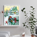 DIY Full Square Drill Snow Scenery 5D Diamond Painting Cross Stitch Mosaic Kits