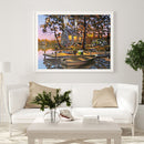 5D Diamond Painting Lake Landscape Full Round Drill DIY Home Decorative Drawi