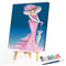 Pink Princess Oil Paint By Numbers Kits DIY Handpainted on Canvas Wall Art Decor