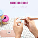 13pairs Detachable Colorful Carbonization Bamboo Sweater Needles Set DIY Newly