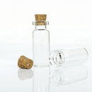 4 Pcs Mini Clear Glass Bottles Empty W/Corks Small Sample Jars 10ml Good S9X4