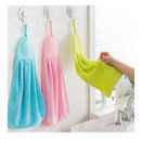 Accessories 33*20cm Hanging Cloth Coral Velvet Hand Towel Super Absorbent