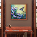 Hummingbird Holding Flowers Diamond Painting Kits Full Square Drill Wall Decor