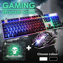 Computer Mouse Cracked Decorative Pattern Keyboard Mouse Combos Gaming keyboard